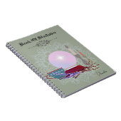 Book Of Shadows Crystal Ball Candle Journal Green ノートブック (右側)