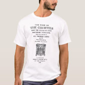 Book of the Courtier Titleページ Tシャツ (正面)