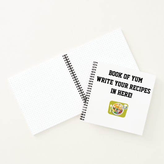 『Book of Yum』レシピ本 ノートブック (内部)