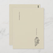 Book Pile- Minimalist Book Lover  ポストカード (正面/裏面)