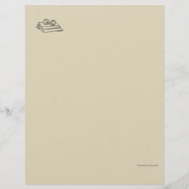 Book Pile- Minimalist Book Lover レターヘッド