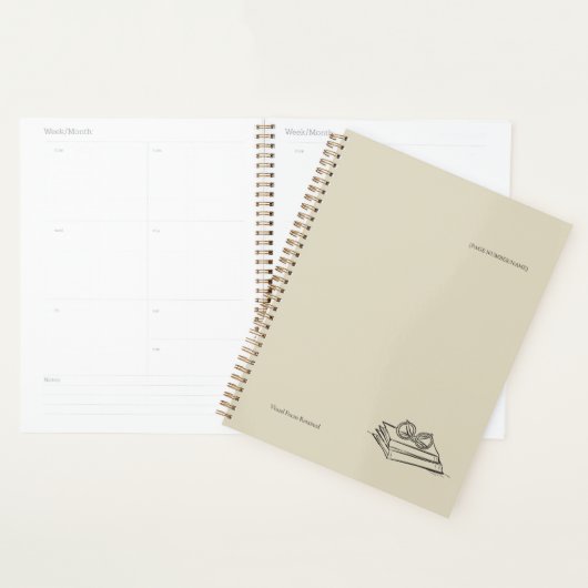 Book Pile- Minimalist Book Lover Planner プランナー手帳 (ディスプレー)