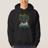 Book  Quote Bookworm Pun Book Reading Text 1 パーカ (正面)
