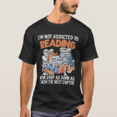 Book reading bookworm cute book nerd book reader tシャツ (正面)