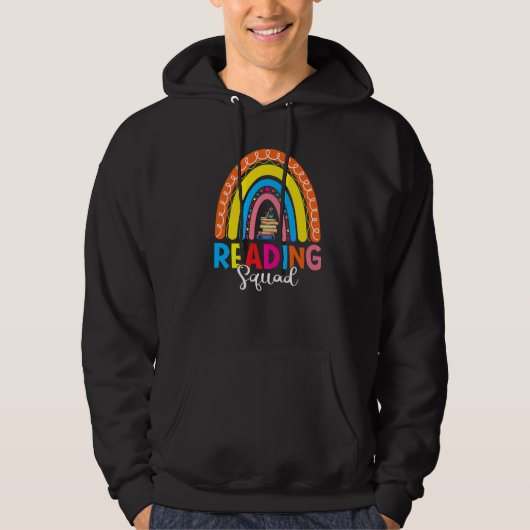 Book Reading Lover Bookish Bookworm Rainbow Readin パーカ (正面)