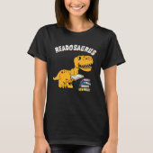 Book Readosaurus Dinosaur Books Library Reading Tシャツ (正面)