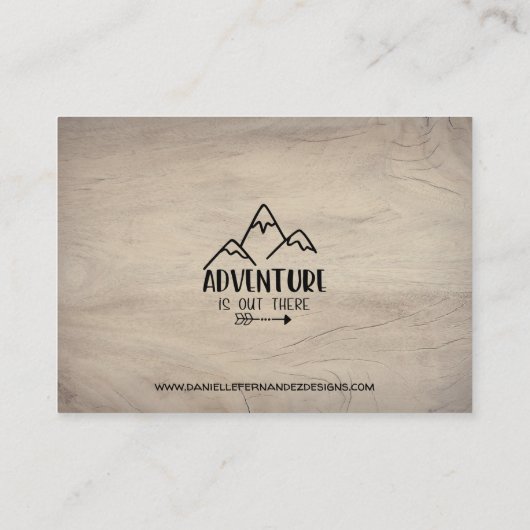 Book Request Adventure Is Out There Mountain エンクロージャーカード (裏面)