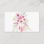 Book Request Baby Shower招待状Insert - Boho Posy エンクロージャーカード (裏面)