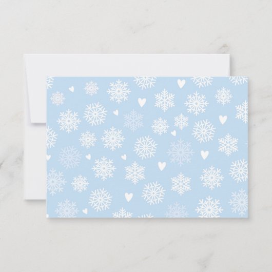 Book Request Baby Shower Boy It's Cold Outside 招待状 (裏面)