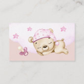 Book Request for Baby Girl Baby Shower エンクロージャーカード (裏面)