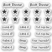 Book ReviewのJournal読スタンプ シール (正面)