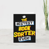 Book Sorter, Funny Job Occupation  カード (正面)