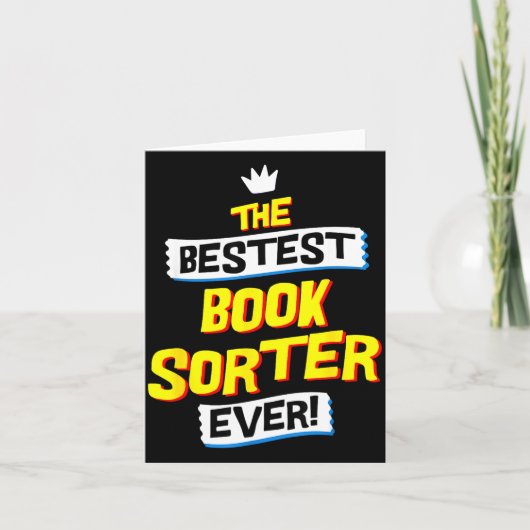 Book Sorter, Funny Job Occupation カード (正面)