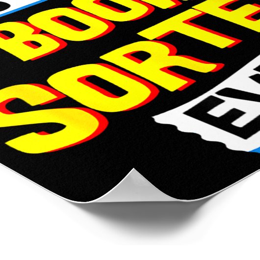 Book Sorter, Funny Job Occupation  ポスター (角)