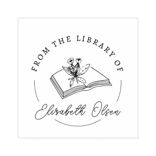 BOOK STAMP|EMBOSSER STAMPカスタム|エンボススタンプ| ラバースタンプ (インプリント)