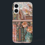 Book Theme Stained Glass Phone Case iPhone 16ケース<br><div class="desc">Introducing our stunning romantic floral aesthetic stained glass phone case, designed to add a touch of elegance and artistry to your device. This unique phone case is a perfect fit for the iPhone 16 Pro and iPhone 15 Pro Max, featuring a beautiful flower stained glass pattern that captures the essence...</div>