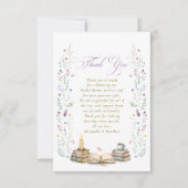 Book themed Bridal Shower サンキューカード (正面)