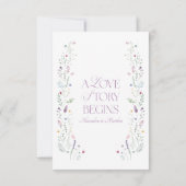 Book themed Bridal Shower サンキューカード (裏面)