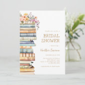 Book Themed Bridal Shower 招待状 (スタンド正面)