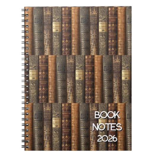 Book Tracker Notes 2026 ノートブック (正面)