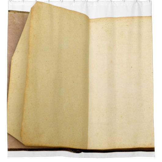 Book vintage old texture retro シャワーカーテン (正面)