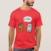 Book vs eBook Tシャツ (正面)