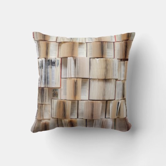 Book wall books wall decorative クッション (裏面)