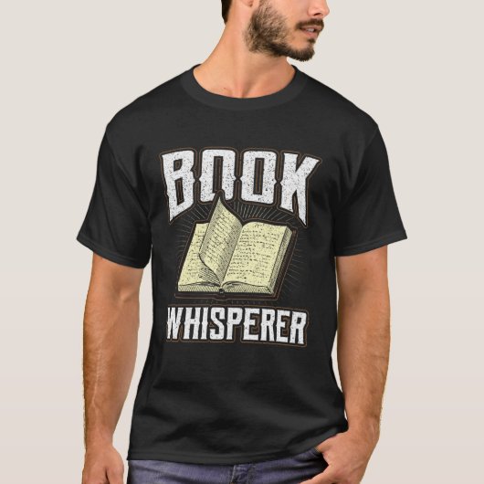 Book Whisperer Librarian Quote Fiction Bookworm Co Tシャツ (正面)