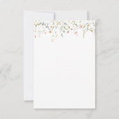 Book Wildflower A New Chapter Begin Baby Shower サンキューカード (裏面)