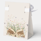 Book Wildflower A New Chapter Begin Baby Shower フェイバーボックス (裏面)