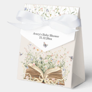 Book Wildflower A New Chapter Begin Baby Shower フェイバーボックス
