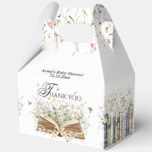 Book Wildflower A New Chapter Begin Baby Shower フェイバーボックス