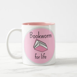 Book Worm Book Lovers ツートーンマグカップ