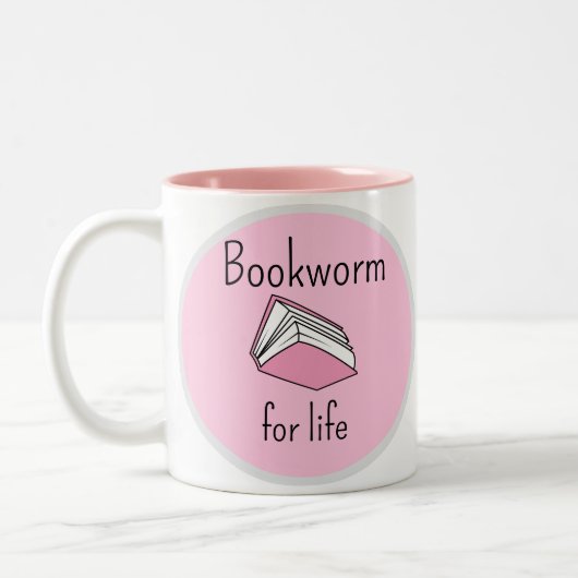 Book Worm Book Lovers ツートーンマグカップ (左)