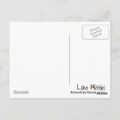 Book Worm Postcard ポストカード (裏面)