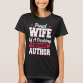 Book Writer Writing Publisher Blogger Author Wife Tシャツ (正面)