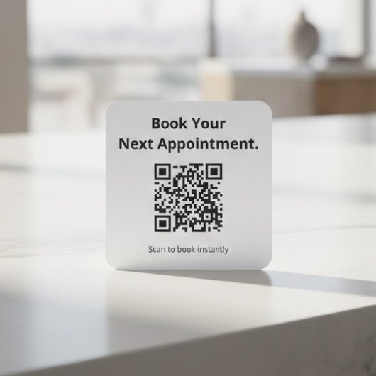Book Your Next Appointment QR Code  スクエアシール