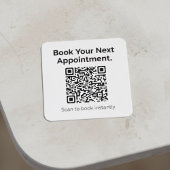Book Your Next Appointment QR Code  スクエアシール