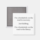 Bookaholic on the Road マグネット (正面/裏面)