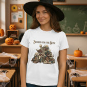 Booked for the Bone Teacher Halloween Skeleton  Tシャツ