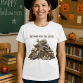 Booked for the Bone Teacher Halloween Skeleton  Tシャツ