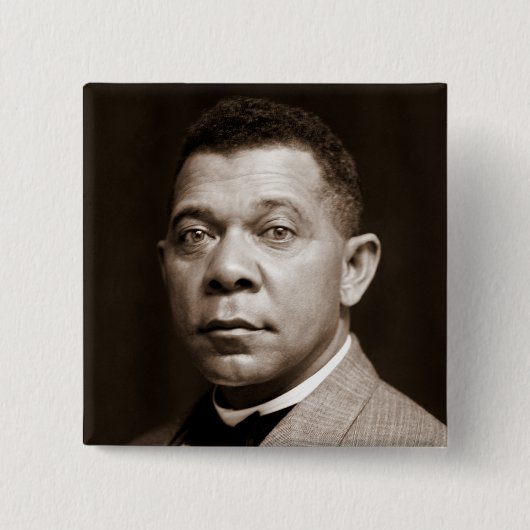 Booker T. Washingtonザ宿泊施設素晴らし 缶バッジ (正面)
