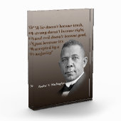 Booker T. Washington引用文真実、右、良い フォトブロック (左)