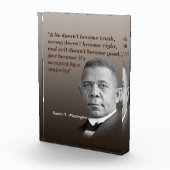 Booker T. Washington引用文真実、右、良い フォトブロック (右)