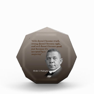 Booker T. Washington引用文真実、右、良い フォトブロック