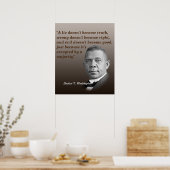 Booker T. Washington引用文真実、右、良い ポスター (キッチン)