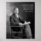 Booker T. Washington Quotation ポスター (正面)