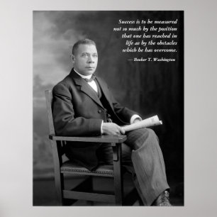 Booker T. Washington Quotation ポスター