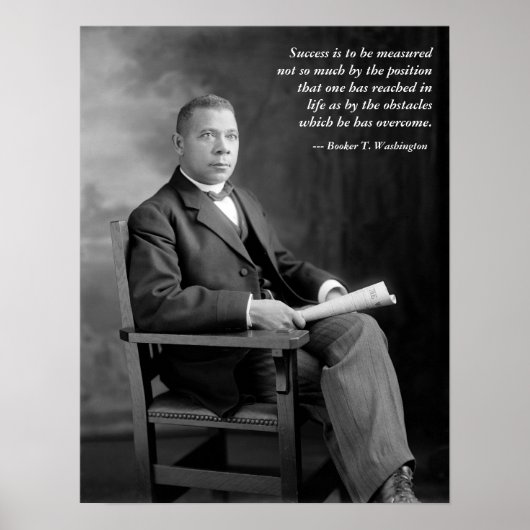 Booker T. Washington Quotation ポスター (正面)
