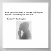Booker T. Washington Quote ポスター (正面)